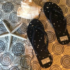 NEW Kate Spade starry night flip flops ⭐️
